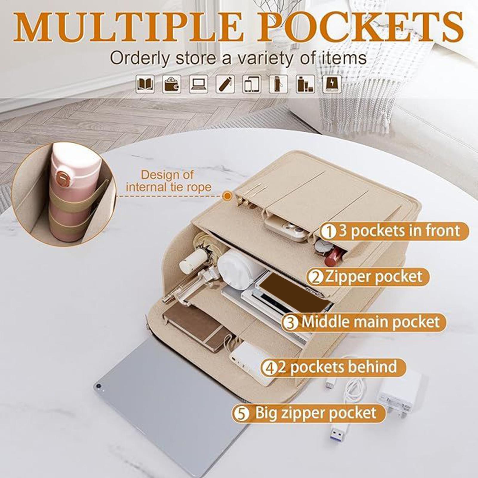Backpack Insert Organizer - Bookbag Organizer Insert Large Capacity Portable